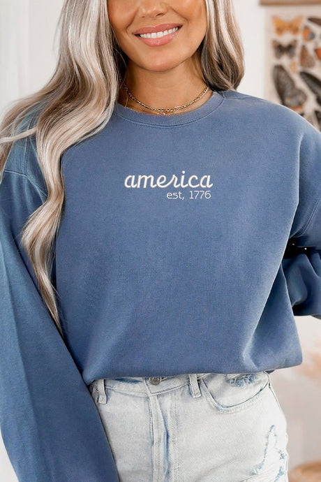 America 1776 Sweatshirt - Vintage Denim