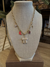 Charm Necklace - Pearl Bow, Pink Stone, Cowboy Boot