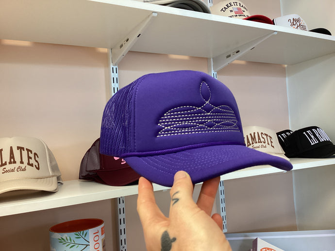 Boot Stitch SnapBack Trucker Hat