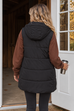 Autumn Stroll Midi Vest - Black