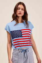 Land Of Liberty Top - Blue