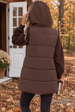 Autumn Stroll Midi Vest - Chocolate
