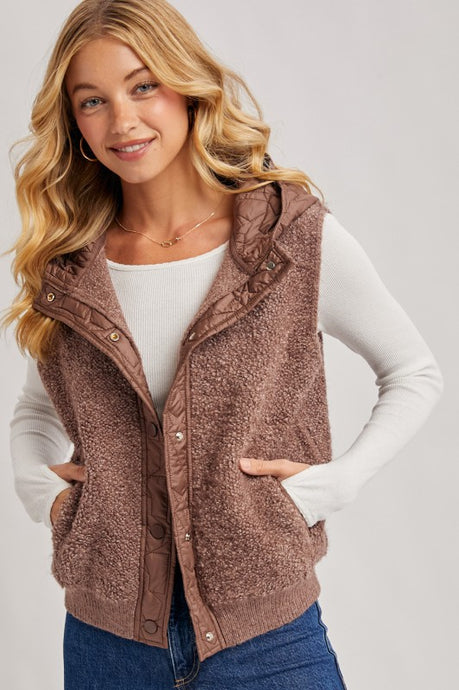 Abigail Fleece Hooded Vest