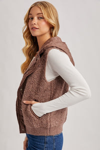 Abigail Fleece Hooded Vest