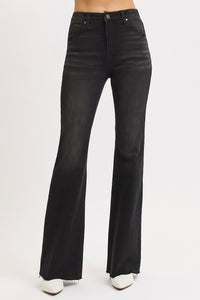 Again & Again High Rise Flares - Black