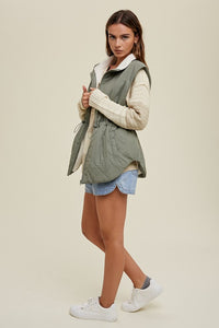 Again And Again Puffer Vest - Ecru