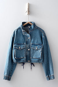 Austin Utility Cropped Denim Jacket