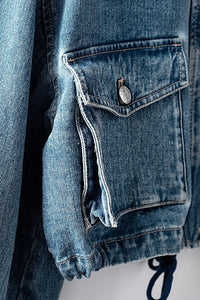 Austin Utility Cropped Denim Jacket