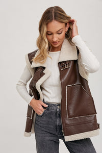 Westwick Shearling Moto Vest