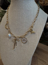 Charm Necklace - Bow, Pearl, Moon, Rainbow