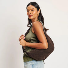 Cezanne Leather Crescent Hobo - Chocolate