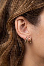Channel Gold Hoops