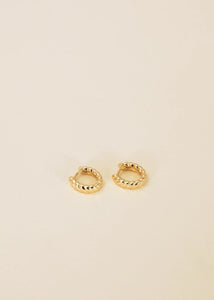 Channel Gold Hoops