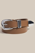 Wilson Sleek Belt - Tan/Silver