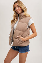 Courtney Corduroy Vest - Mushroom