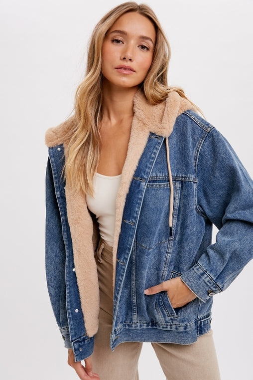 Crawford Shearling Denim Jacket