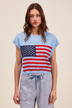 Land Of Liberty Top - Blue