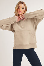 Drea Half Zip Hoodie - Oat