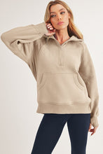 Drea Half Zip Hoodie - Oat