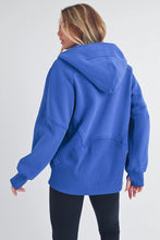 Drea Half Zip Hoodie - Cobalt