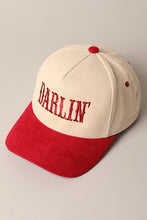 Darlin Trucker Hat - Corduroy Red