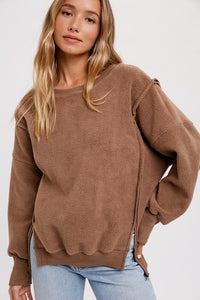 Denver Teddy Pullover - Mocha