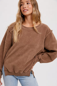 Denver Teddy Pullover - Mocha