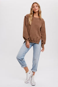 Denver Teddy Pullover - Mocha