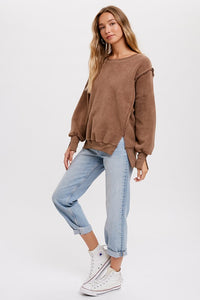 Denver Teddy Pullover - Mocha