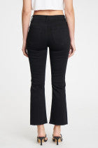Emery High Rise Kick Flare - Tar Black
