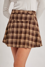 Fig And Honey Plaid Skort