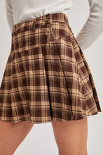 Fig And Honey Plaid Skort
