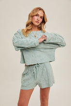 Flora Textured Terry Shorts