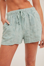Flora Textured Terry Shorts