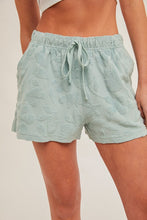 Flora Textured Terry Shorts