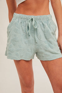 Flora Textured Terry Shorts