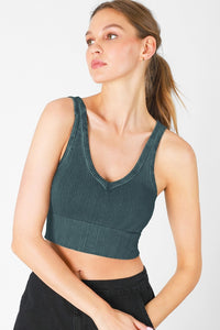 Free To Be Reversible Crop - Pine