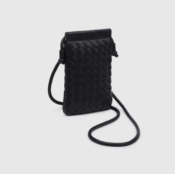 Jackie Woven Crossbody - Black