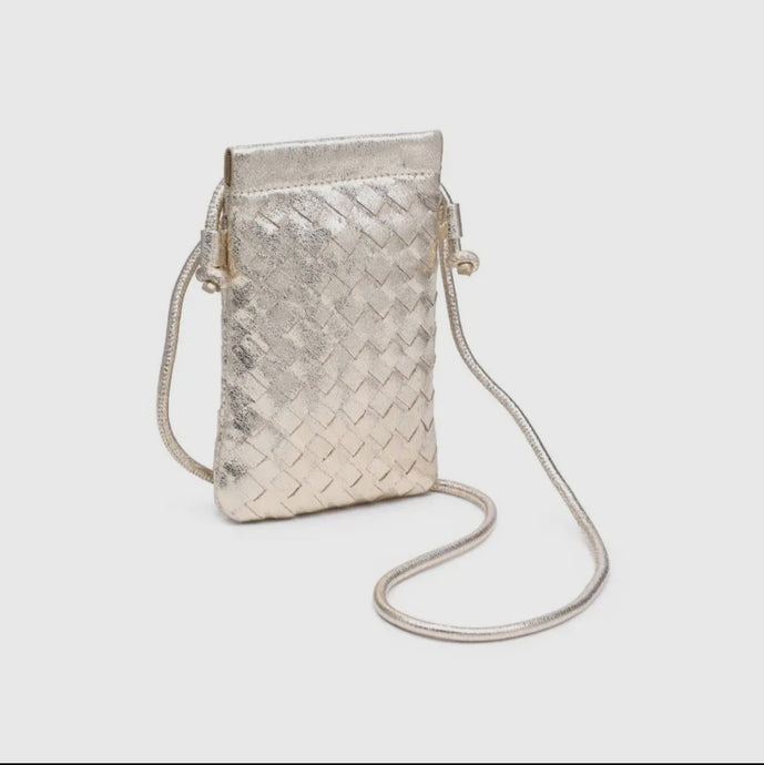 Jackie Woven Crossbody - Gold