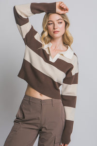 Game Day Rugby Top - Brown