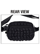 Geneva Quilted Fanny Pack - Black