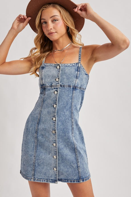 Georgia Button Down Denim Dress
