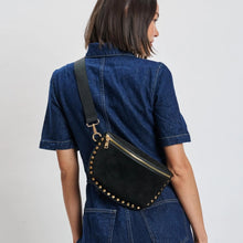 Gizelle Belt Bag - Black Suede
