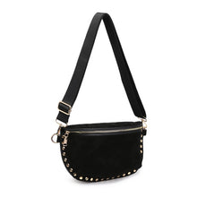 Gizelle Belt Bag - Black Suede