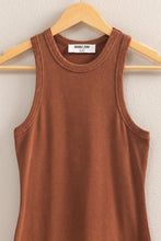 Glow Up Ribbed Dress - Chestnut