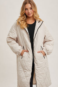 Hollis Quilted Puff Jacket - Ivory