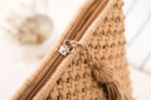 Hana Macrame  Crossbody - Caramel