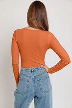Haven Long Sleeve Bodysuit - Pumpkin