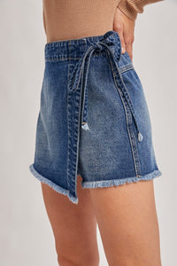 Hell Of A View Denim Skort