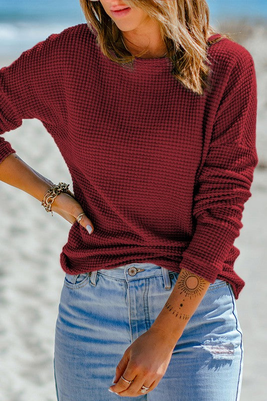 Hey Sugar Long Sleeve - Dark Cherry